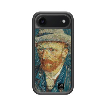 iPhone Air Mod NX -邊框背蓋組合 (相機按鈕) 黑 - Van Gogh Museum - 戴灰氈帽的自畫像