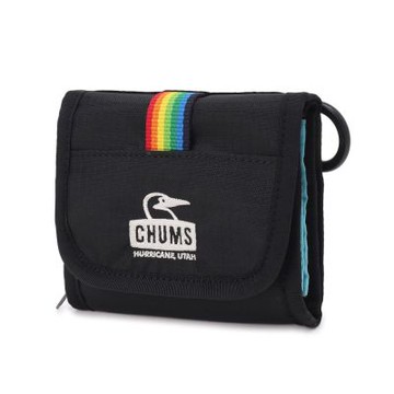 CHUMS Spring Dale Multi Wallet皮夾零錢包 黑/彩虹 CH604104K042