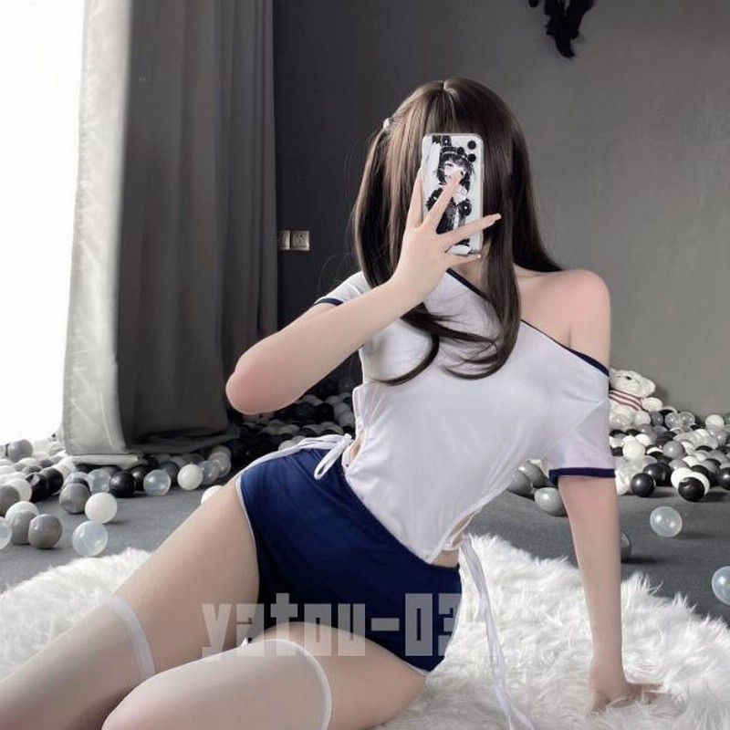 G120 セクシーランジェリー オープンクロッチ ハイレグレオタード 体操服 ショートパンツ コスプレ衣装 ナイトウエア | LINEショッピング