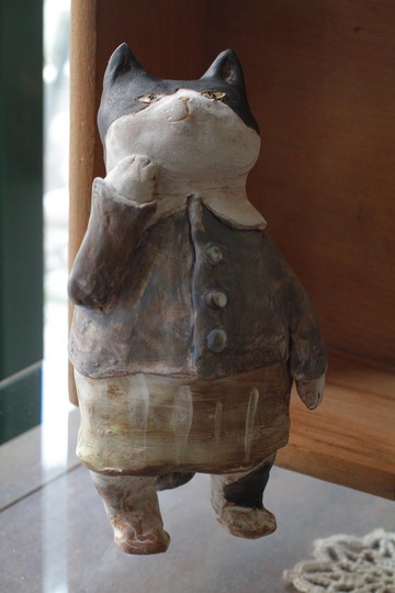 靈魂貓咪陶偶系列~我愛我存在的每一刻