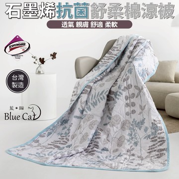 台灣製造石墨烯涼被 3M吸濕排汗技術 [詳請參閱商品詳情]-清風徐來