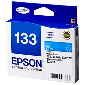 【文具通】EPSON 133#墨水匣.藍 T1332 R1010486【APP滿額下單10%點數(單一帳號最高5000點)】1/31止