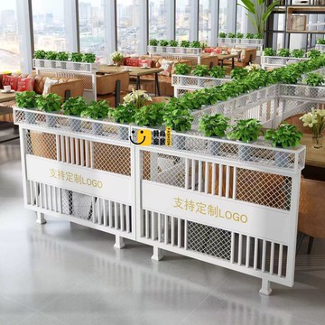 公司貨 免運 鐵藝屏風 辦公室隔斷 圍欄 鐵藝屏風餐廳酒吧隔斷墻健身房過道圍欄裝飾護欄安全欄桿簡約