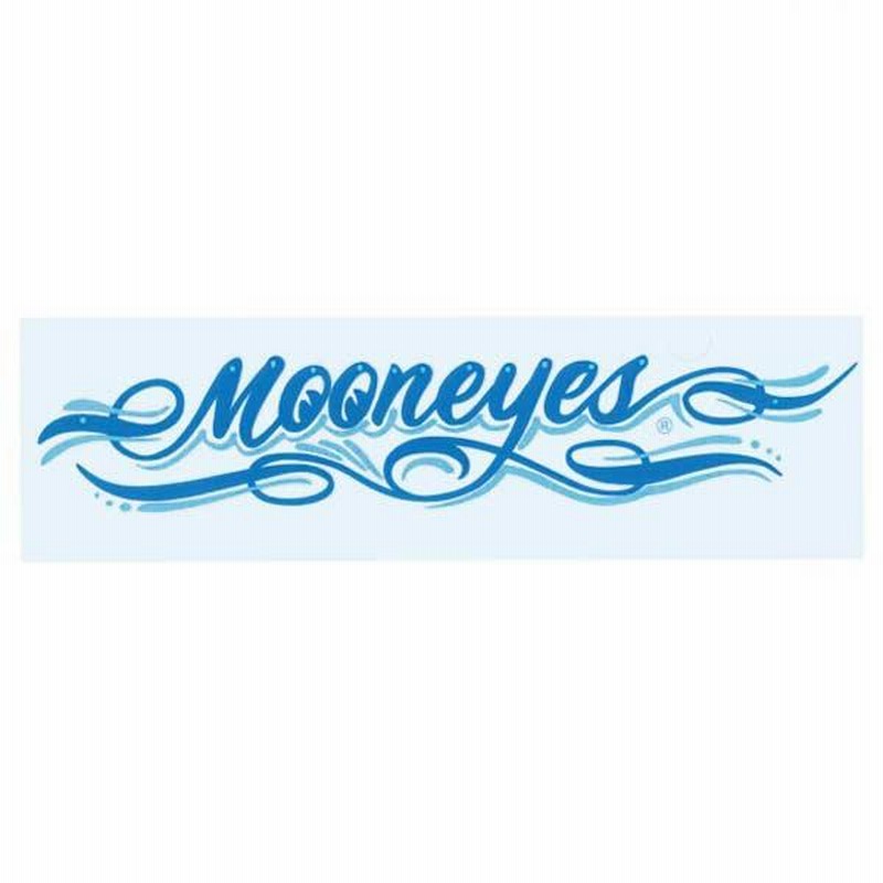 Mooneyes ムーンアイズ ミニステッカー:ピンストライプ-ブルー2枚セット