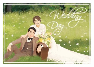 客製化人像+寵物 | 插畫 | 結婚慶典 | 紀念品 | 賀卡 | 明信片