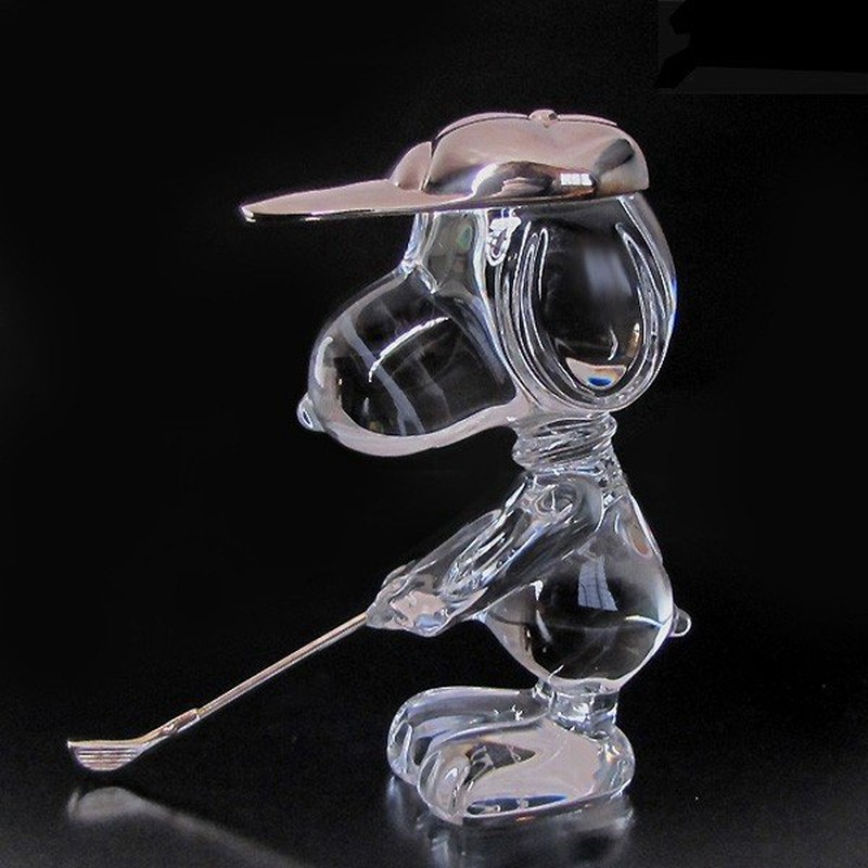 バカラ★クリスタルガラス　ゴルフ　オブジェ Baccarat バカラ ゴルファー クリスタルガラス オブジェ 置物
