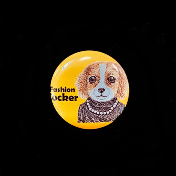 手繪插畫小胸章小徽章別針 | 時尚貓狗~可卡犬
