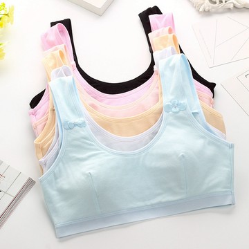 Baby童衣 女童發育期小背心 女童內衣 青春期內衣 學生內衣 多花色包邊素面內衣 女孩成長小背心 88961