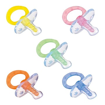 台灣 Simba 小獅王 拇指型果漾按摩安撫奶嘴(初生/較大)-花色隨機