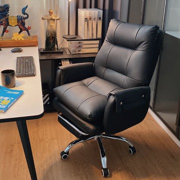 免運 電腦椅 現代電腦椅 老闆辦公椅 真皮輕奢老板椅家用電腦椅舒適辦公椅可躺久坐書房座椅書桌靠背椅 可開發票 全館五折 工廠現貨直銷 新品特價 b8301
