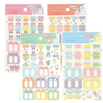 小禮堂 Sanrio 三麗鷗  造型標籤貼紙 (動作款) Kitty 美樂蒂 大耳狗