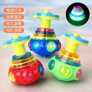 現貨《陀螺玩具C12D】兒童發光音樂陀螺 單個售 ♥ 燈光旋轉趣味玩具 早教益智感統訓練 兒童玩具