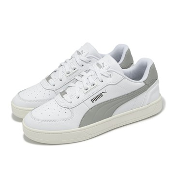 Puma 休閒鞋 Caven 2 Lux 男鞋 白 灰 皮革 仿舊 奶油底 復古 小白鞋 39501614