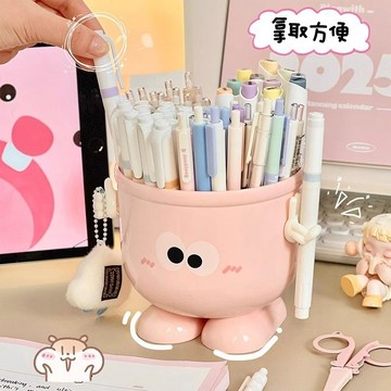 臺灣現/🎀筆筒 筆架 收納筆創意簡約筆筒可愛桌面文具收納盒筆架置物架學生書桌辦公室收納罐