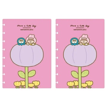 TO NOTE Lite weiweiboy 聯名 扉頁 A5尺寸 筆記本封面  小種子 粉色  2本