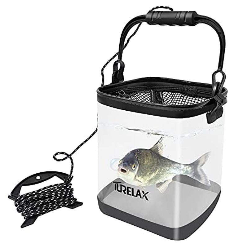 TURELAX 釣り バケツ 活かし 透明な折りたたみ バケツ 水汲みバッカンコンパクト 10L 21cm/16L 25cm 中身が見える 通販  LINEポイント最大0.5%GET | LINEショッピング