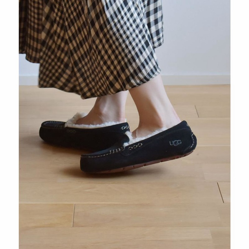 楽天市場】アグ アンスレー UGG モカシン レディース ブラック