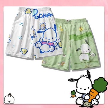 卡通三麗鷗帕恰狗短褲男士送朋友女生可愛休閑沙灘褲情侶裝睡褲潮