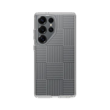 Galaxy S25 Ultra Clear 透明 - Textured Glass: Luminous Sculpture 玻璃紋理系列：光映雕塑 - 編織紋理玻璃