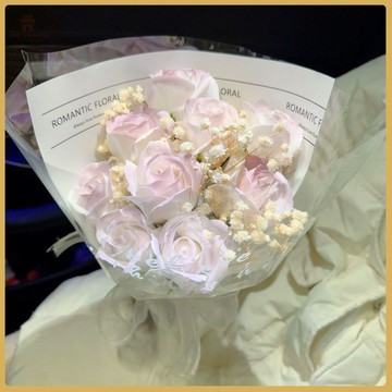 爆款熱推💖全臺免運  畢業花束 六一兒童節禮物玫瑰薔薇花香皂成品生日禮物閨蜜花束送女友手捧花 FVDF