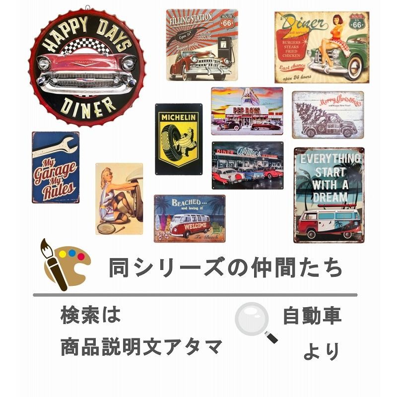 ブリキ看板k ミニクーパー MINI 3 ポスター 絵 自動車 イギリス 壁掛け