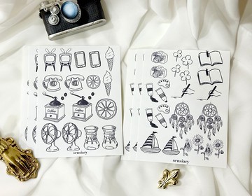 Sensiary-物品貼紙 6入組