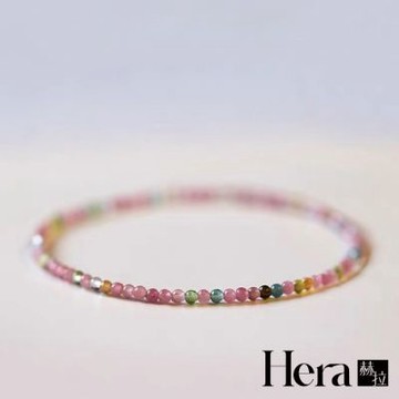 【HERA 赫拉】轉運天然彩虹碧璽極細手串手鍊 H115010704