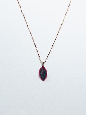 手繪項鍊 - 葉子