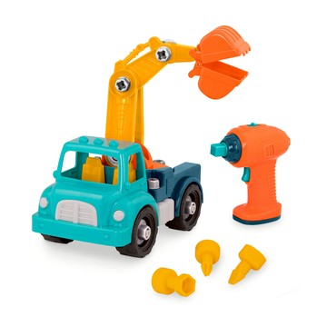 Battat 工程吊車-湖水綠 兒童玩具 吊車