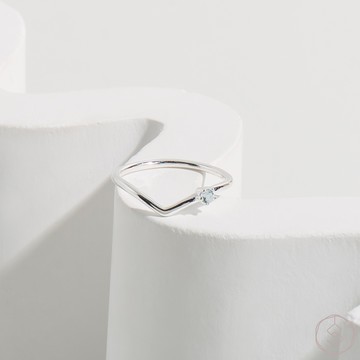 繆思MUSE | 托帕石 S925純銀 | 經典V型戒