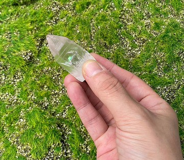 天然冰透可愛彩虹白水晶 家居 辦公室 療癒 消磁 擺件