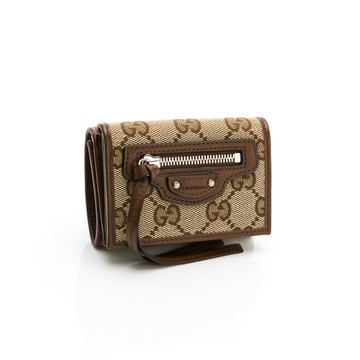 【滿額$11111贈TOM FORD神秘曠野淡香精4ml】Gucci 老花短夾&零錢包(Balenciaga聯名)