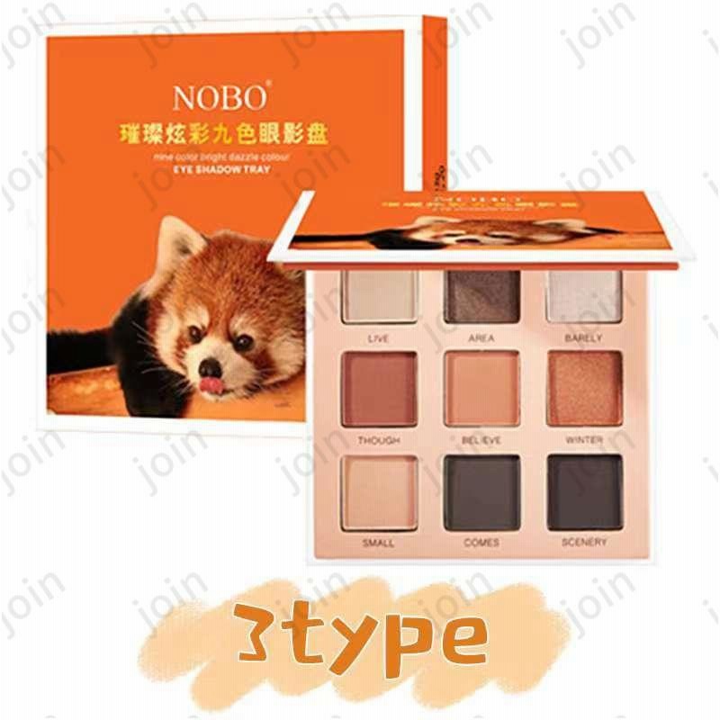 4type かわいい 犬 猫 プリント 9color setアイシャドウ アイ