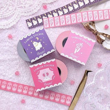 標籤貼紙 幽靈・芭蕾舞鞋・皇冠