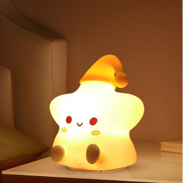 夜燈季送許願蠟燭【美家家電】STAR 完美星星夜燈造型燈 光感小夜燈  USB床頭小夜燈 禮物夜燈 (送許願蠟燭)