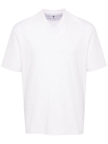 Brunello Cucinelli - V-neck cotton T-shirt - men - Cotton - XXXL - White