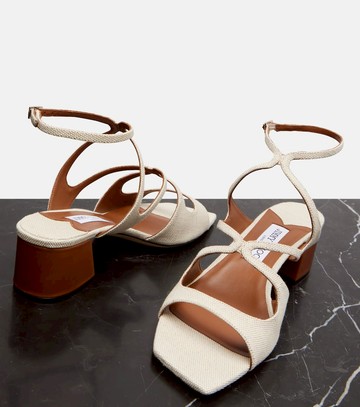 Jimmy Choo Azilia 45 canvas sandals