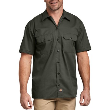 【DICKIES】美線 1574 OG Short Work Shirt 短袖 工作襯衫 (OG 橄欖綠)