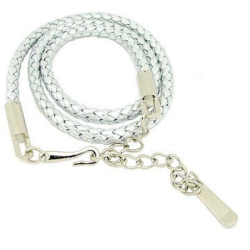 【Charme】時尚百搭編織皮腰鍊 時尚銀