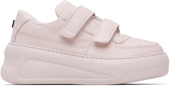 Acne Studios 粉色 Velcro Strap Platform 运动鞋