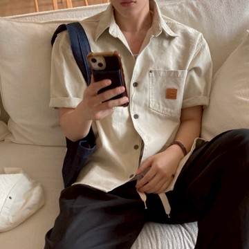 【Metanoia】🇰🇷韓製 工裝短袖襯衫