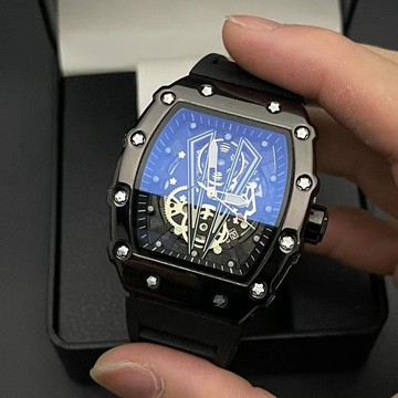 免運⌚正品全自動非機械錶鏤空方形手錶男士防水夜光運動瑞士酒桶形新款手錶 防水手錶 考試手錶 石英錶 手錶女 靜音手錶