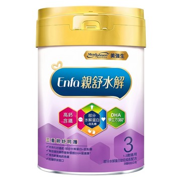 Mead Johnson 美強生 親舒部分水解3號蛋白幼兒成長配方奶粉 1~3歲  800g  1罐