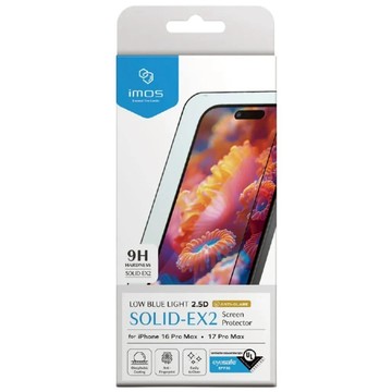 imos 低藍光2.5D 霧面玻璃貼 RPF80  iPhone 16 Pro Max/17 Pro Max  1個