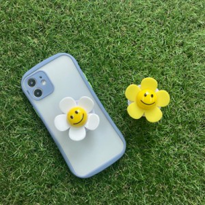 激安超特価 スマホスタンド スマホグリップ 花 ニコ 韓国 かわいい おしゃれ 安定性 V