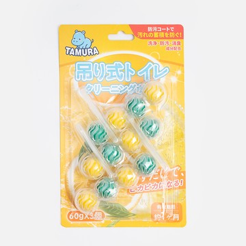TAMURA 懸掛式馬桶清潔球 檸檬60g 3入