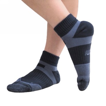 吸濕排汗襪 毛巾款 分左右腳 短筒運動襪 (跑步,健走,羽球,桌球,排球都適用) SP009A2