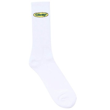 OBEY 100260190-WHT FRESH OVAL SOCKS 中筒襪 / 小腿襪 (白色)