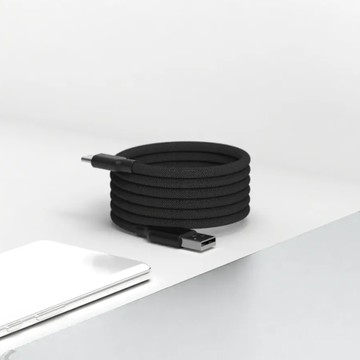 Allite | EASY CABLE 磁吸收納編織快充線 USB-A to USB-C - 質感黑