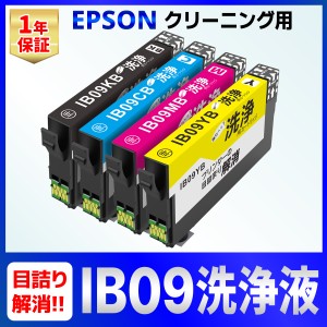 IB09CL4B IB09 洗浄カートリッジ 4個セット PX-M730F PX-S730 EPSON エプソン プリントヘッド 洗浄 クリーニング 洗浄液 インク目詰まり